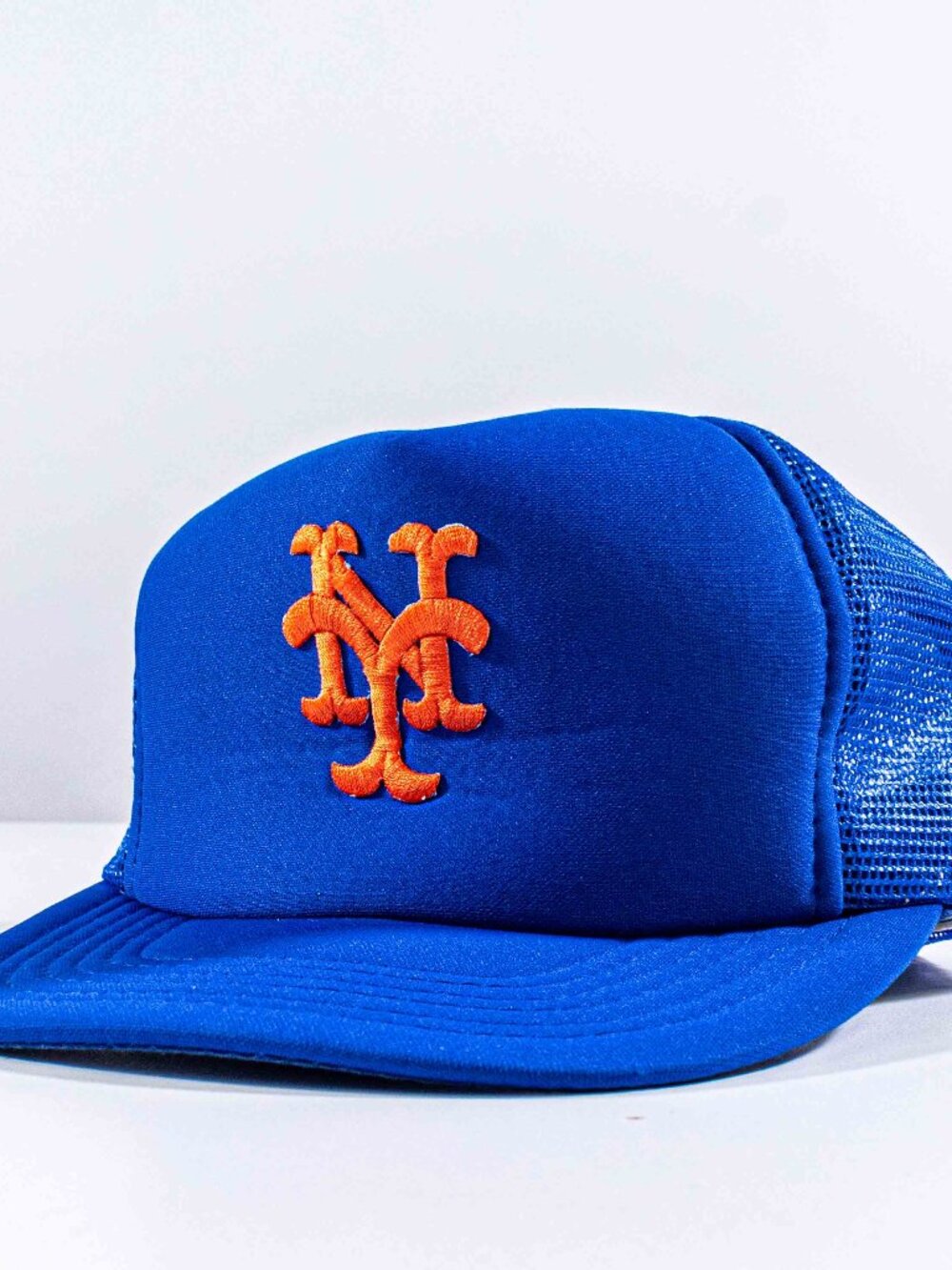 Vintage New York Mets Hat Snapback UII Universal Industries Trucker Mesh Cap 80s